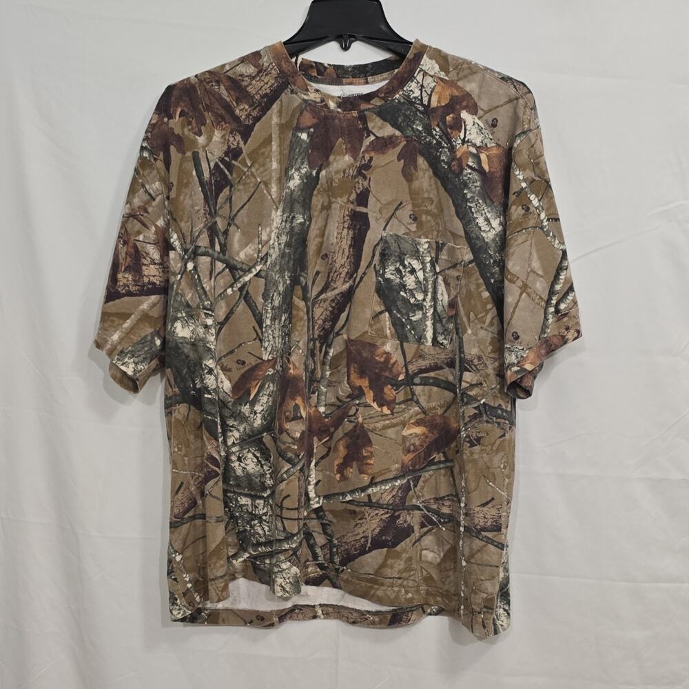 Outfitters Ridge Fusion 3-D Mens 3XL Camo Short Sleeve Tee Pocket